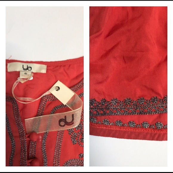 NWT Ya Los Angeles Boho Embellished Top - Picture 8 of 8